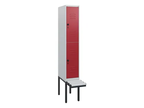 Dubbeldekse dekenkist,HxBxD 1950x300x815mm,1x2vak.,vak B 300mm