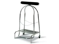 vuilniszakstandaard,v. 1x110l,HxBxD 940x550x425mm,frame gepolijst