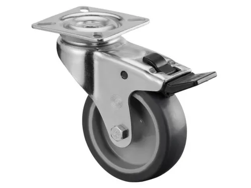 Zwenkwiel Dubbele Vastzetter 40kg Plaat 50x18mm Thermoplast Spoorvrij