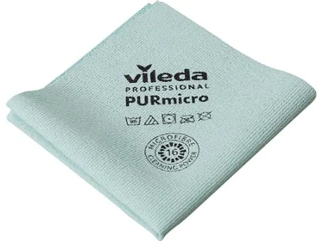 microvezeldoek Purmicro Active 38x35cm groen 5 stuks