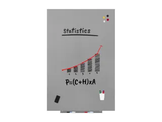 Whiteboard Rocada Skinpro 100x150cm grijs gelakt - 4
