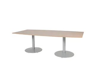 Linesto Vergadertafel Vaste Hoogte 240x120 Ton Havana/Kersen 25mm Alu - 1