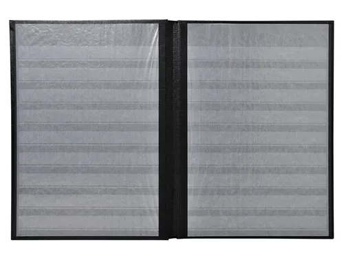 Postzegelalbum Exacompta 22.5x30.5cm 48 zwarte pagina's zwart