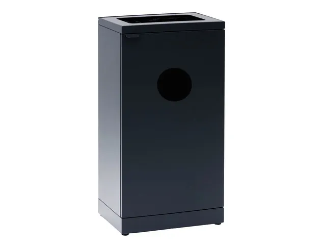 Bica 897 Afvalbak open 40+20 Liter Zwart