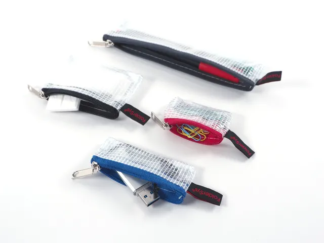 Quatre mini-pochettes Foldersys PVC assorti