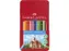 Kleurpotlood Faber-Castell Castle zeskantig metalen etui met 12 stuks