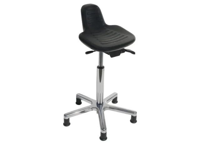 Siège assis-debout 550-800mm Assise mousse PU Noir Dossier