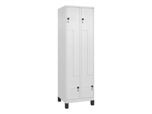 Z-garderobekast,HxBxD 1950x600x500mm,vak B 150/300mm,draaigrendel
