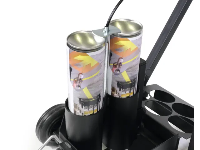 Markeerwagen DURALINE EasyTrack voor twee spuitbussen