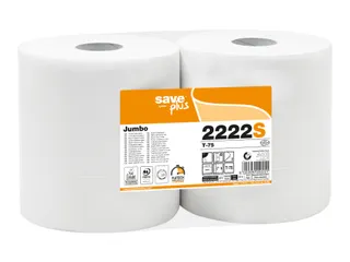 Toiletpapier Celtex Save Maxi Jumbo 2-laags wit 300 meter krimp a 6 ro - 1