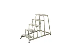 Montagetrap Aluminium H 1 0M 5Treden Incl. Platform Treden Traanplaat