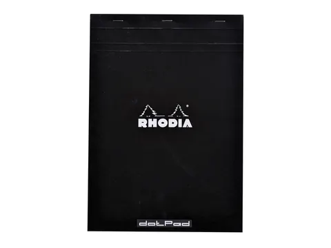 Schrijfblok Rhodia A4 dots 80 vel 80gr zwart