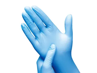 Handschoen Hynex Maat L nitril 100stuks blauw - 4