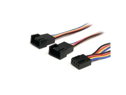 30cm 4-pins Splitterkabel Y-adapter voor Ventilatorvoeding F/M