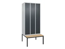 locker voor scheiding van kleding,HxBxD 2120x900x815mm,3vak