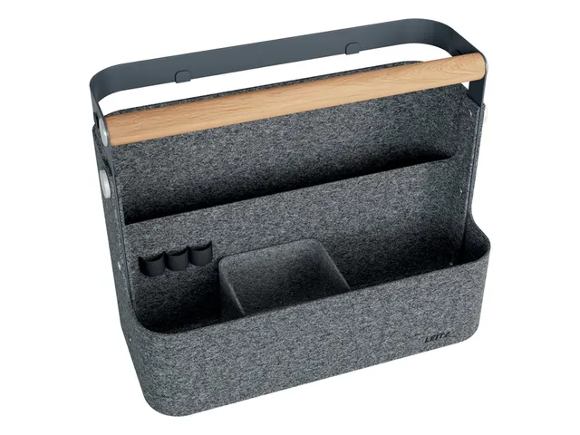 Leitz hangende draagbare bureau organizer met handvat donkergrijs