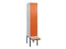 locker voor scheiding van kleding,HxBxD 2120x400x815mm,1vak