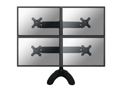 Bureausteun Neomounts Ad 700 dd 4 19 - 27 Inch Zwart 4 Schermen
