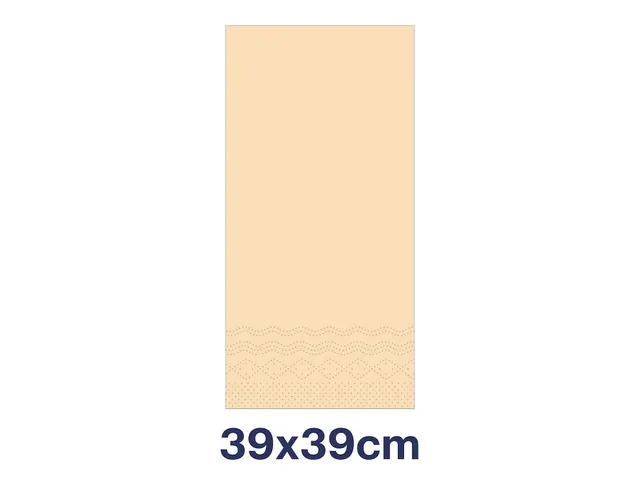 Serviette Tork Soft Dinner 477622 Advanced 39x39cm pli 1/8 Ivoire