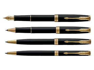 Vulpen Parker Sonnet Matte black lacquer GT Medium - 6