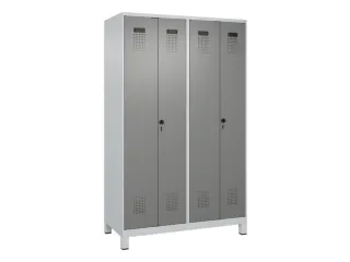 PBM-locker,HxBxD 1950x1200x500mm,4vak,vak B 300mm,draaigrendel - 2