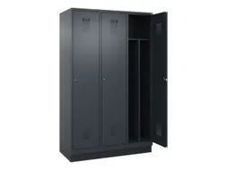 locker voor scheiding van kleding,HxBxD 1950x1200x500mm,3vak