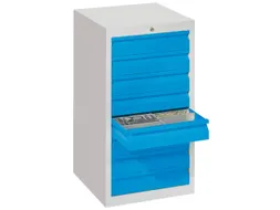 ladekast HxBxD 900x500x500mm 8laden slot RAL7035 front RAL5012
