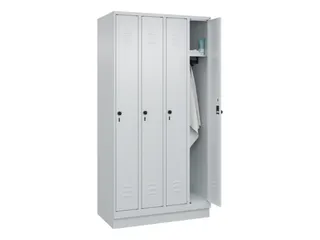 locker,HxBxD 1950x1000x500mm,4vak,vak B 250mm,draaigrendel,sokkel - 3