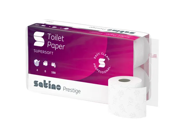 Toiletpapier Satino Prestige 4-laags 150vel wit 043030
