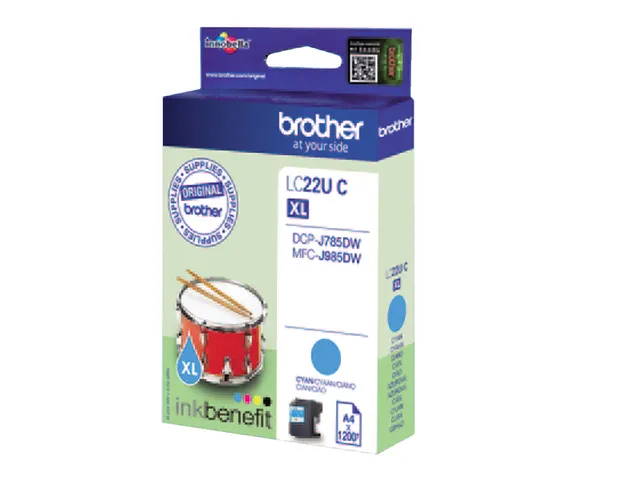 Inktcartridge Brother LC-22UC blauw