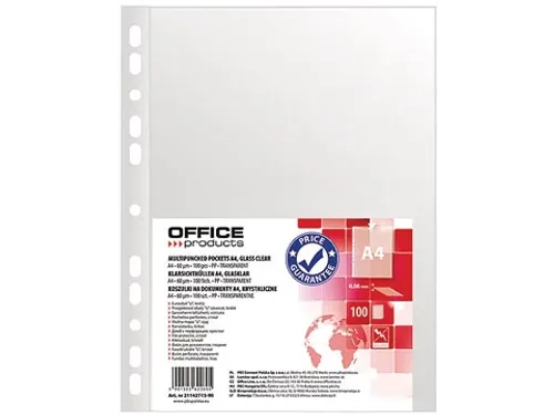 Office Products Showtas A4 60 micron glashelder 100 stuks