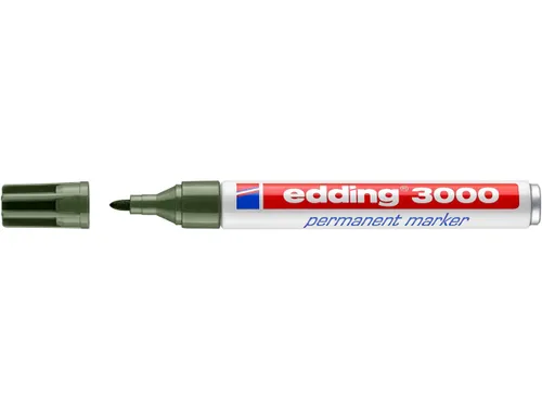 Viltstift edding 3000 rond 1.5-3mm olijfgroen