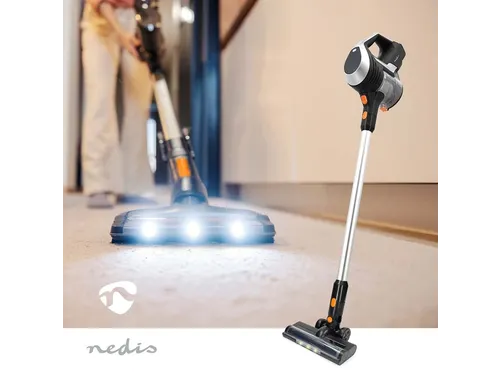 Steelstofzuiger Nedis 2-in-1 snoerloos HEPA 130W zwart