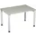Bureau 4-Poot Hxbxd 680-800X1200X800Mm Ronde Buis Lichtgrijs