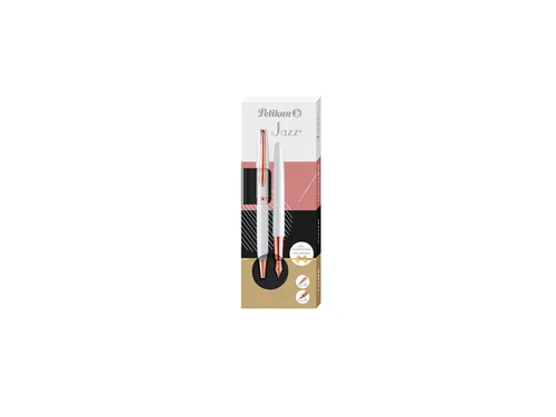 Schrijfset Pelikan Jazz Noble Elegance K36+P36 medium ivoorwit