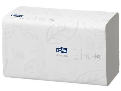 Tork 290190 H3 oplosbare Handdoek Advanced ZigZag 2-laags Wit 15x250v