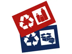 Stickerset afvalscheiding