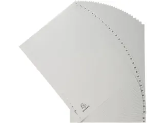tabbladen numeriek 1-31 A4 PP 31-delig grijs 18-gaats - 4