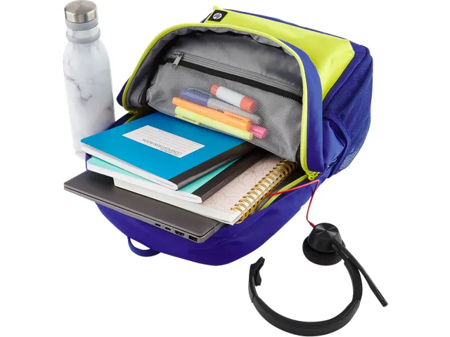 HP Campus 15.6 inch Notebook Backpack Blauw/Geel 7K0E5AA