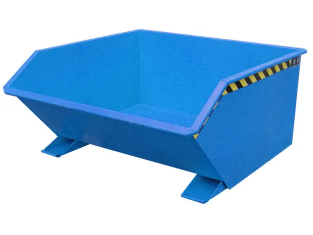 Kiepbak 680x1280x1440mm 0.75m³ 156kg 1000kg Ral5012