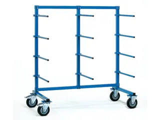 Draagarmwagen 3 Staanders 12 Armen Eenzijdig Draagverm. 500kg - 2