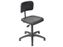 Discountoffice Werkplaatsstoel H 400-530Mm Pu-Zitting Zwart Gasveer Vloerglijders