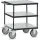 Tafelwagen 2417-7016 600kg 700x700mm 3 etages hout RAL7016