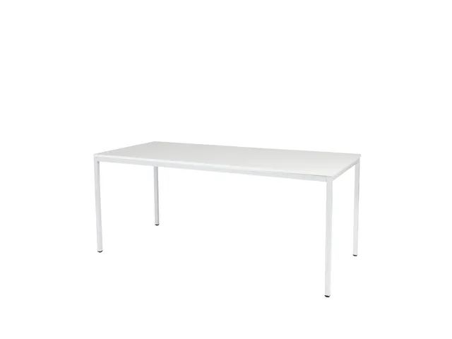 Domino Basic Tafel Vaste Hoogte 1800x800mm Wit 25mm Wit 4-Poots