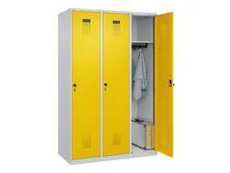 locker,HxBxD 1850x1200x500mm,3vak,vak B 400mm,draaigrendel