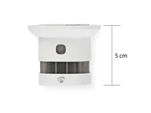 Rookmelder Nedis Zigbee 3.0 Wifi 10 jaar wit
