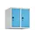 opzetkast,v. locker,2vak.,vak B 250mm,HxBxD 500x500x500mm,vleugeldeur