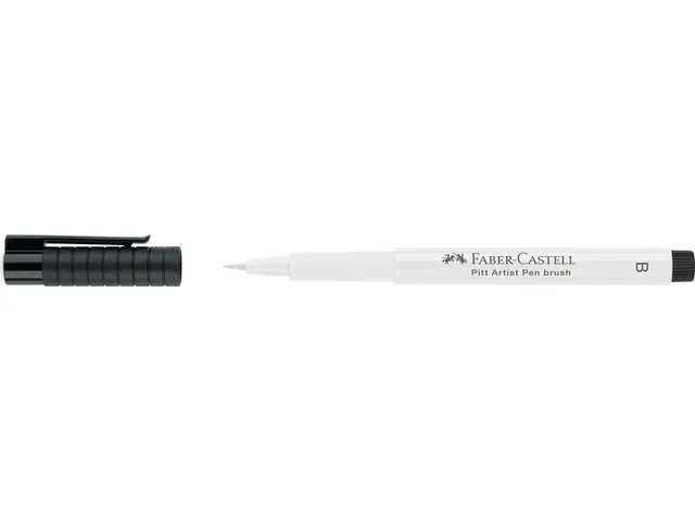 Tekenstift Faber-Castell Pitt Artist Pen B 101 wit