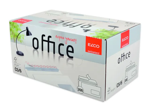 Office C5/6 envelop venster rechts zelfklevend 80gr 200 stuks