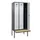 locker met bank,voor scheiding van kleding,HxBxD 2120x900x815mm,3vak